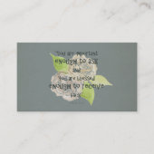 賛美と重要な情報を受け取る頼にも必要 名刺 (正面)