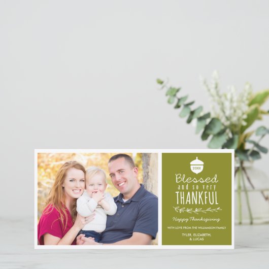 賛美と非常に感謝の気持ちを与える写真カード シーズンカード (スタンド正面)