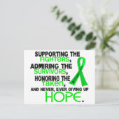 賛美のサポート3.2非ホジキンズLym ポストカード (スタンド正面)