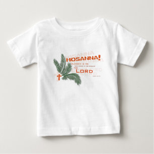 賛美の叫び! キリスト教のベビーのTシャツ ベビーTシャツ