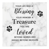 賛美の宝物悔やみや弔慰ペット記念写真 フォトキューブ (右)