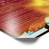 賛美の照明ろうそくヘブライ語 フォトプリント (角)