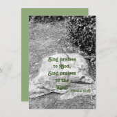 賛美の聖なる書物、 経典フラットグリーティングカード (正面/裏面)