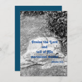 賛美の聖なる書物、 経典フラットグリーティングカード (正面/裏面)