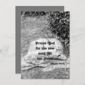 賛美の聖なる書物、 経典フラットグリーティングカード (正面/裏面)