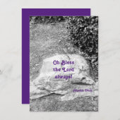 賛美の聖なる書物、 経典フラットグリーティングカード (正面/裏面)