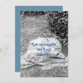 賛美の聖なる書物、 経典フラットグリーティングカード (正面/裏面)