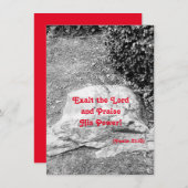 賛美の聖句 フラット グリーティング カード (正面/裏面)