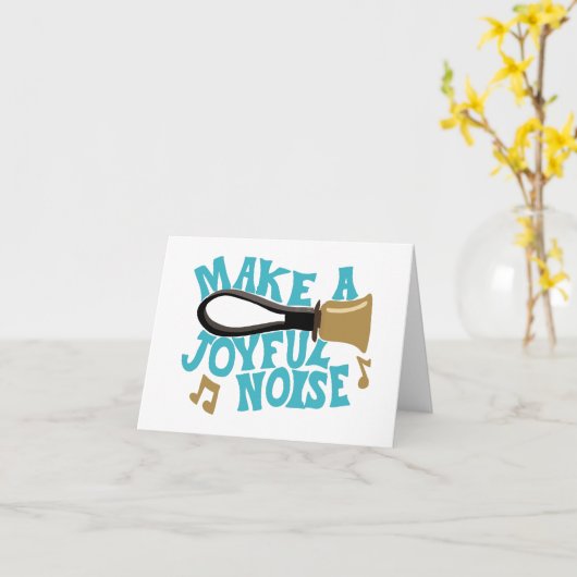 賛美の音を響かせよう!ハンドベル奏者たちよ! カード (黄色い花)