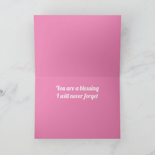 賛美の カード (内部)