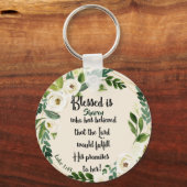 賛美はクリスチャンと称信じする女 キーホルダー (正面)