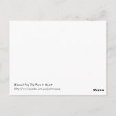 賛美はハートが純粋だ ポストカード (裏面)