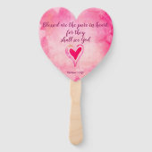 賛美はハートの中で純粋である – マタイ5:8 ハンドファン (裏面)