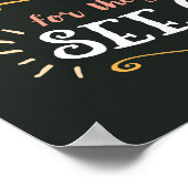 賛美はハートプリント ポスター (角)