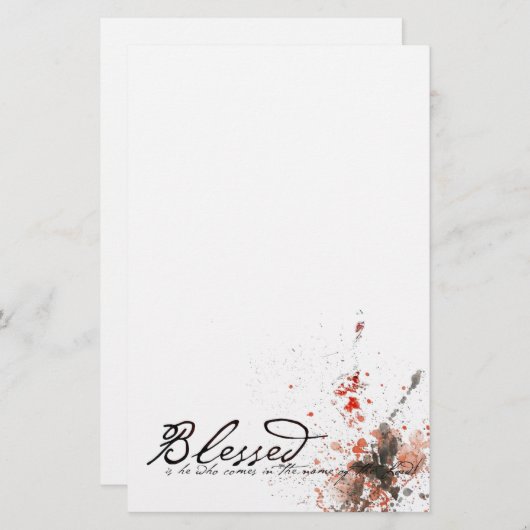 賛美は 便箋 (正面/裏面)