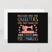 賛美アザキルターズキルティング下水裁縫 ポストカード (正面/裏面)