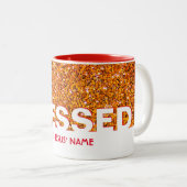 賛美イエスの名において | 赤スタイリッシュグリッター ツートーンマグカップ (正面右)