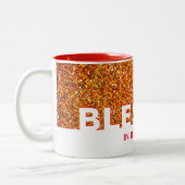 賛美イエスの名において | 赤スタイリッシュグリッター ツートーンマグカップ (左)