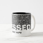 賛美イエスの名において | 銀スタイリッシュグリッター ツートーンマグカップ (正面右)
