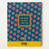 賛美インスパイアかわいらしフローラパーソナライズされたおもしろい プランナー手帳 (裏面)