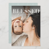 賛美エレガント写真ホリデーカード シーズンカード (正面/裏面)