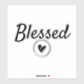 賛美カスタムハートカットのビニールシール シール (シート)