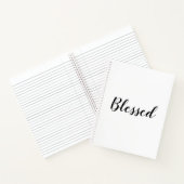 賛美カスタム白黒文字かわいい ノートブック (内部)