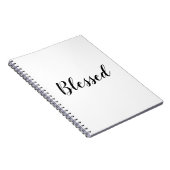 賛美カスタム白黒文字かわいい ノートブック (右側)