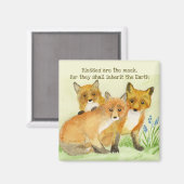 賛美キツネ マグネット (正面/裏面)