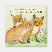 賛美キツネ マグネット (正面)