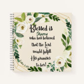 賛美キリスト教名信じは彼女 ノートブック (正面)