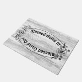 賛美クリスト賛美人の外へ ドアマット (アングル)