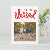 賛美クリスマスの手紙写真カード シーズンカード (スタンド正面)