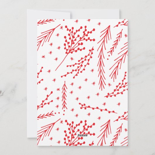 賛美クリスマスの手紙写真カード シーズンカード (裏面)