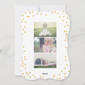 賛美クリスマスモダン写真ホリデーフォト シーズンカード (裏面)