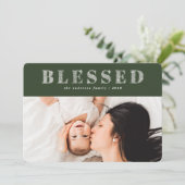 賛美クリスマス写真のホリデーカード シーズンカード (スタンド正面)