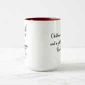 賛美グラ |詩編127:3 |秋フローラ マグカップ (中央)