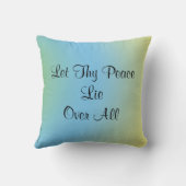 賛美ザハウスパステルブルーイエロースクエア クッション (裏面)