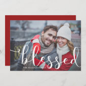 賛美スお洒落ク |ホリデーフォトカード シーズンカード (正面/裏面)