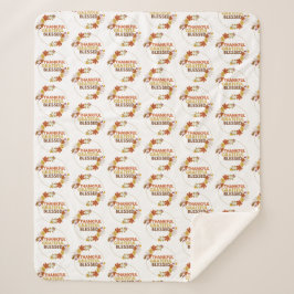 賛美スタイリッシュ感謝の感謝祭 シェルパブランケット