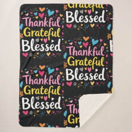 賛美スタイリッシュ感謝の感謝祭 シェルパブランケット