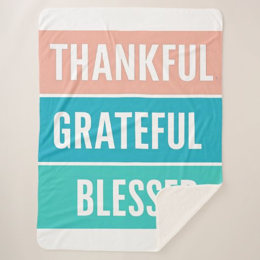 賛美スタイリッシュ感謝の感謝祭 シェルパブランケット (正面)