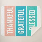 賛美スタイリッシュ感謝の感謝祭 シェルパブランケット (正面(横))