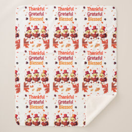 賛美スタイリッシュ感謝の感謝祭 シェルパブランケット
