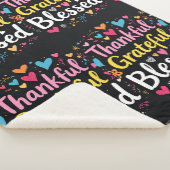 賛美スタイリッシュ感謝の感謝祭 シェルパブランケット (3/4)