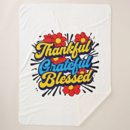 賛美スタイリッシュ感謝の感謝祭 シェルパブランケット
