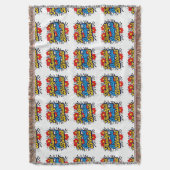 賛美スタイリッシュ感謝の感謝祭 スローブランケット (正面縦)