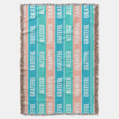 賛美スタイリッシュ感謝の感謝祭 スローブランケット (正面縦)