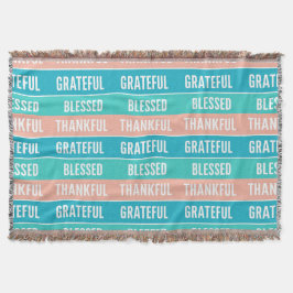 賛美スタイリッシュ感謝の感謝祭 スローブランケット