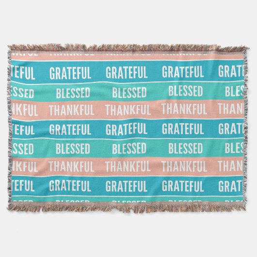 賛美スタイリッシュ感謝の感謝祭 スローブランケット (正面)